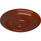 Ekena Millwork Traditional Ceiling Medallion (Fits Canopies up to 2 3/4"), Hand-Painted Firebrick, 12"OD x 1"P CM12TRFIF - alternate 2